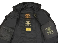 Milwaukee Leather 1788 Mens LARGE Moto Hoodie Sweater with Kevlar & Armor Pads