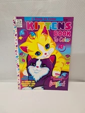 Lisa Frank Kittens Book To Color Coloring Activity Book 1996 Vtg Dalmation Press