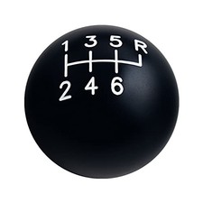 Black/White Inlay 200 Grams Weighted Aluminum Shift Knob 6 Speed Short Throw
