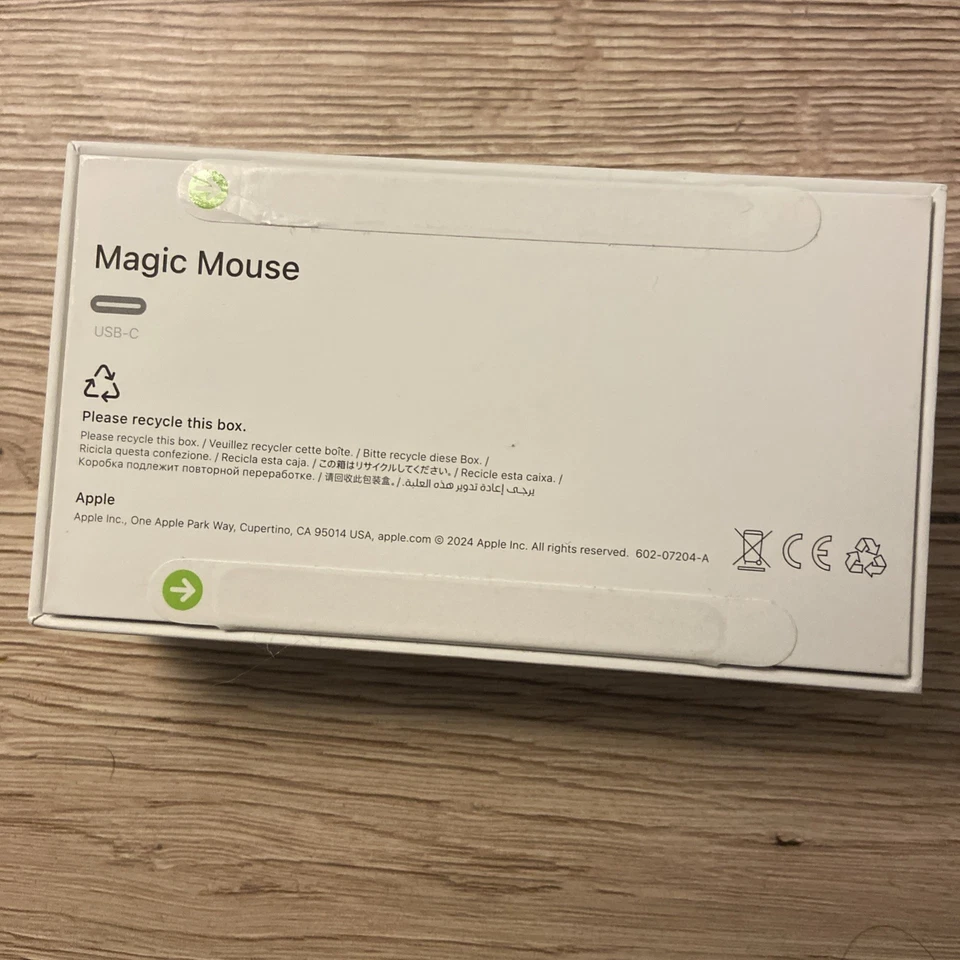 Apple Magic Mouse (Modell A3204) – Neu & OVP – USB-C – Schwarz/Silber - Bild 2 von 3