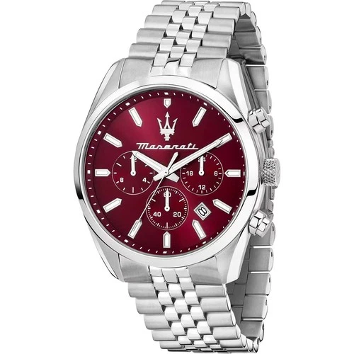 Maserati Attraction Multifunction Watch R8853151024 Bordeaux Steel Watch
