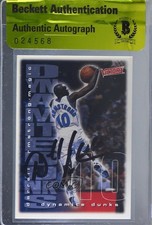 BAS 1999-00 Victory Dynamite Dunks Darrell Armstrong #320 Authentic Auto 3c7