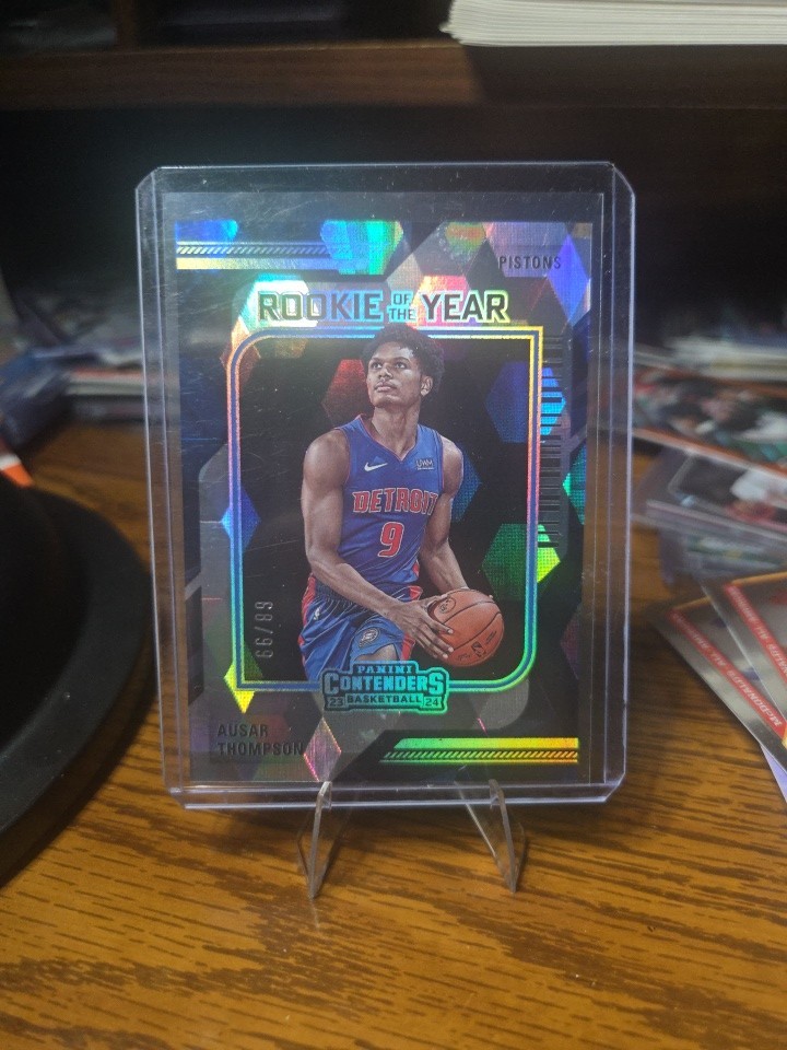 2023 Panini Contenders Rookie of the Year Cracked Ice /99 Ausar Thompson #6 RC
