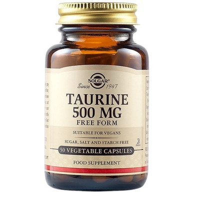Solgar TAURINE Free Form - 500mg 50 Kapseln TAURINA frei