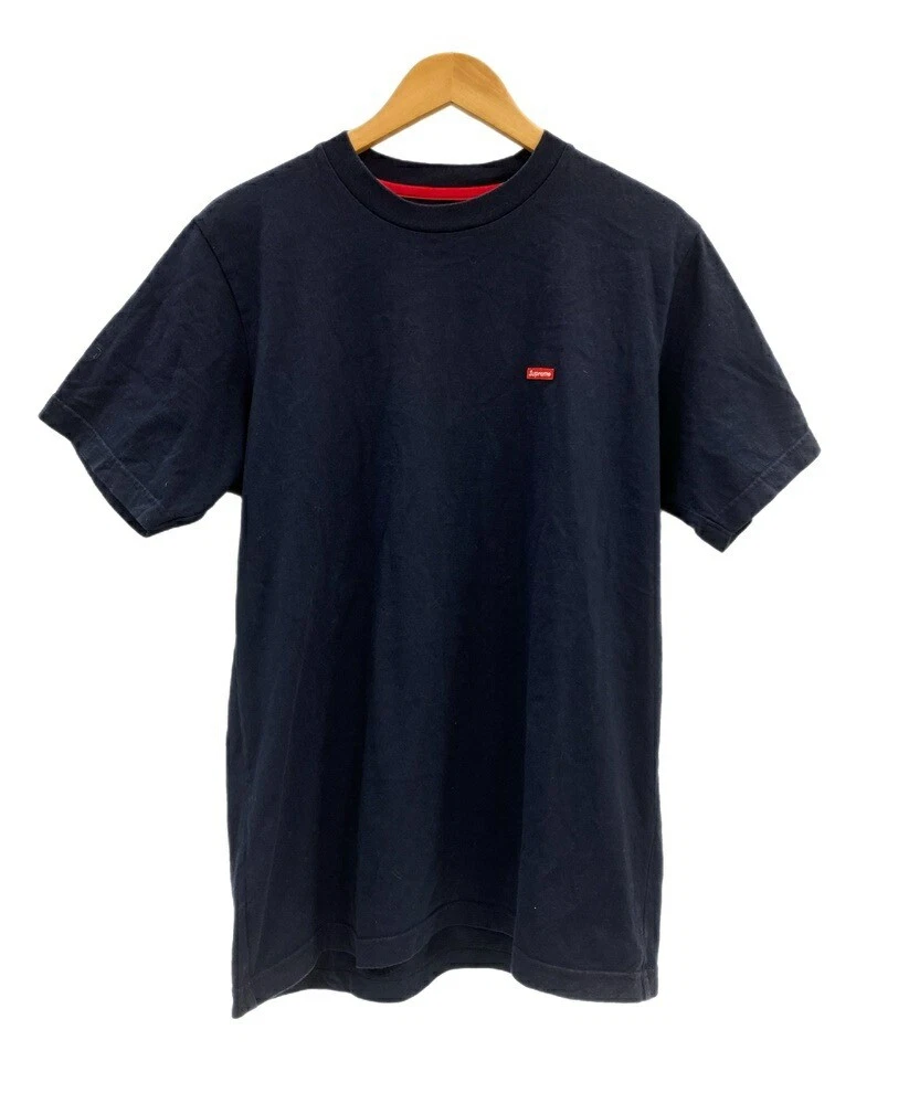 T shirt coupe et couture manches courtes col rond logo Supreme Box bleu marine taille M 101Mt 35