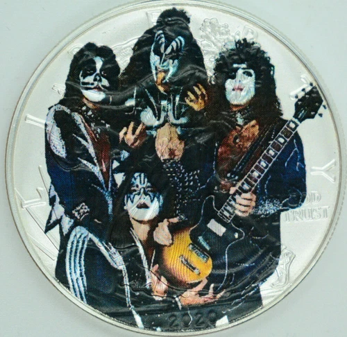 Kiss Limited‑Edition Colorized American Silver Eagle 1 oz .999 Fine Silver Coin