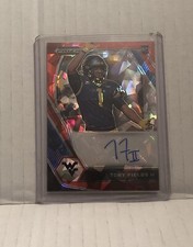 2021 Prizm DP Tony Fields II Red Cracked Ice Auto Autograph Rookie RC SP DPA-TOF