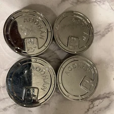 AODHAN AH Custom Wheels Chrome Wheel Rim Center Caps 2-3/8" Dia AH-2 (set of 4 )