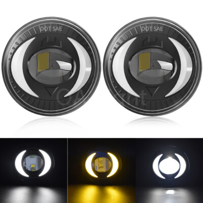 LED Fog Lights+DRL For 07-12 13 Chevy Avalanche Suburban Tahoe GMC Yukon Lamps