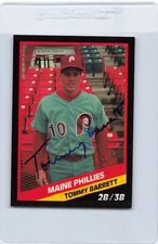 1988 Maine Phillies CMC #16 Tommy Barrett Signed Auto *J6042