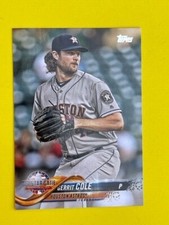 Gerrit Cole ~ 2018 Topps Update Series #US240 ~ Houston Astros ~ Ships Free