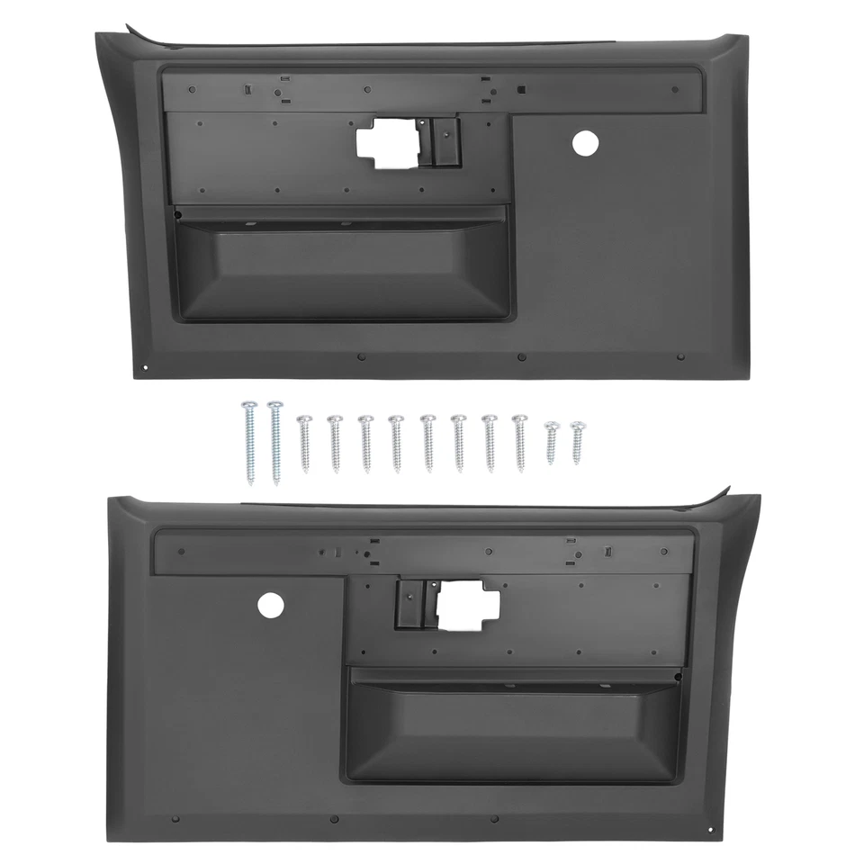 HECASA For Chevy Pickup Truck 1981-1987 Pair Black Inner Door Panels PP LH+RH — 第 2/4 张图片