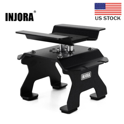 US,INJORA Aluminum RC Car Stand with Shock Holder for 1/24 1/18 RC Crawler