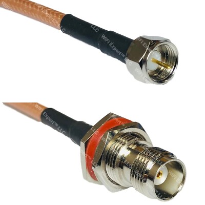 RG400 F MALE to TNC FEMALE BULKHEAD RF Cable FAST-SHIP LOT