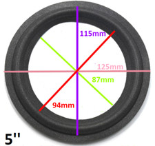 Foam, Altoparlante woofer 12,5 cm bordo di riparazione riconatura ribordatura