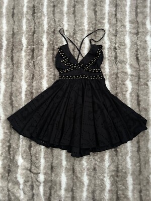 lace mini dress red Arabella Lace Twist Shoulder Mini Dress