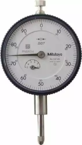 Mitutoyo 1/2" Range, 0-100 Reading, 0.001" Grad Dial Drop Indicator 2-1/4" Di...