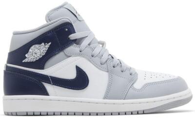 Nike Air Jordan 1 Mid ネイビー/グレー Jordan 1 Mid Wolf Grey Midnight Navy for Sale | Authenticity