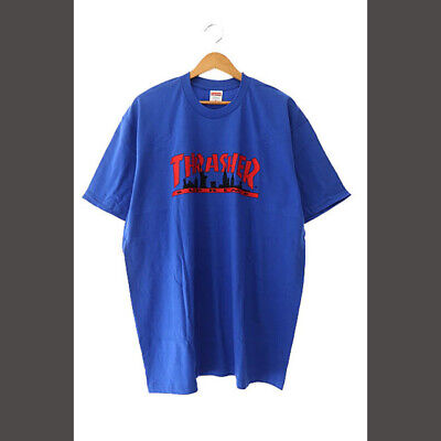 Supreme x Thrasher 21AW Skyline Tee Logo Print Short Sleeve Supreme x Thrasher 21AW Skyline Tee Logo Print Short Sleeve