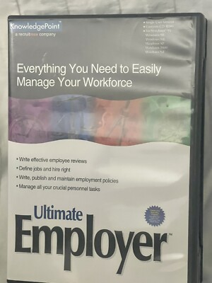 Ultimate Employer: Everything You Need To Easily Manage Workforce 4 CD-ROM Set