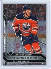 2020-21 UD Black Diamond Tyler Benson Rookie Diamond Futures #d 310/349-  Oilers