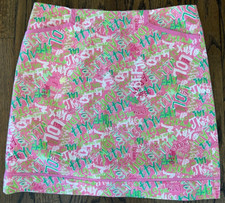 NWOT Lilly Pulitzer Originals Vintage Texting Acronyms Print Skirt - Size 6