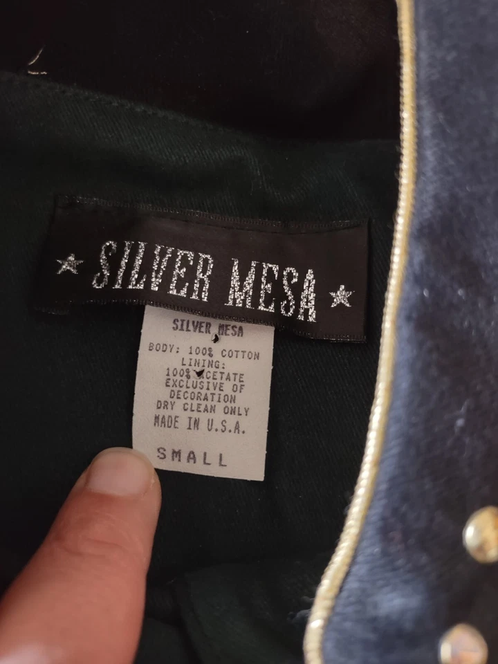 Chaqueta Western Opry Silver Mesa Vintage Para Mujer Pequeña Línea Baile Bordada Foto 4 de 4