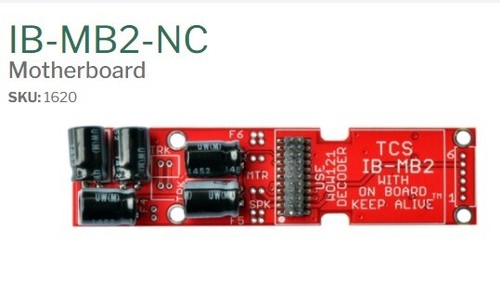 Placa base Train Control Systems TCS 1620 IB-MB2-NC (InterMountain & Bowser) | Zustand: New