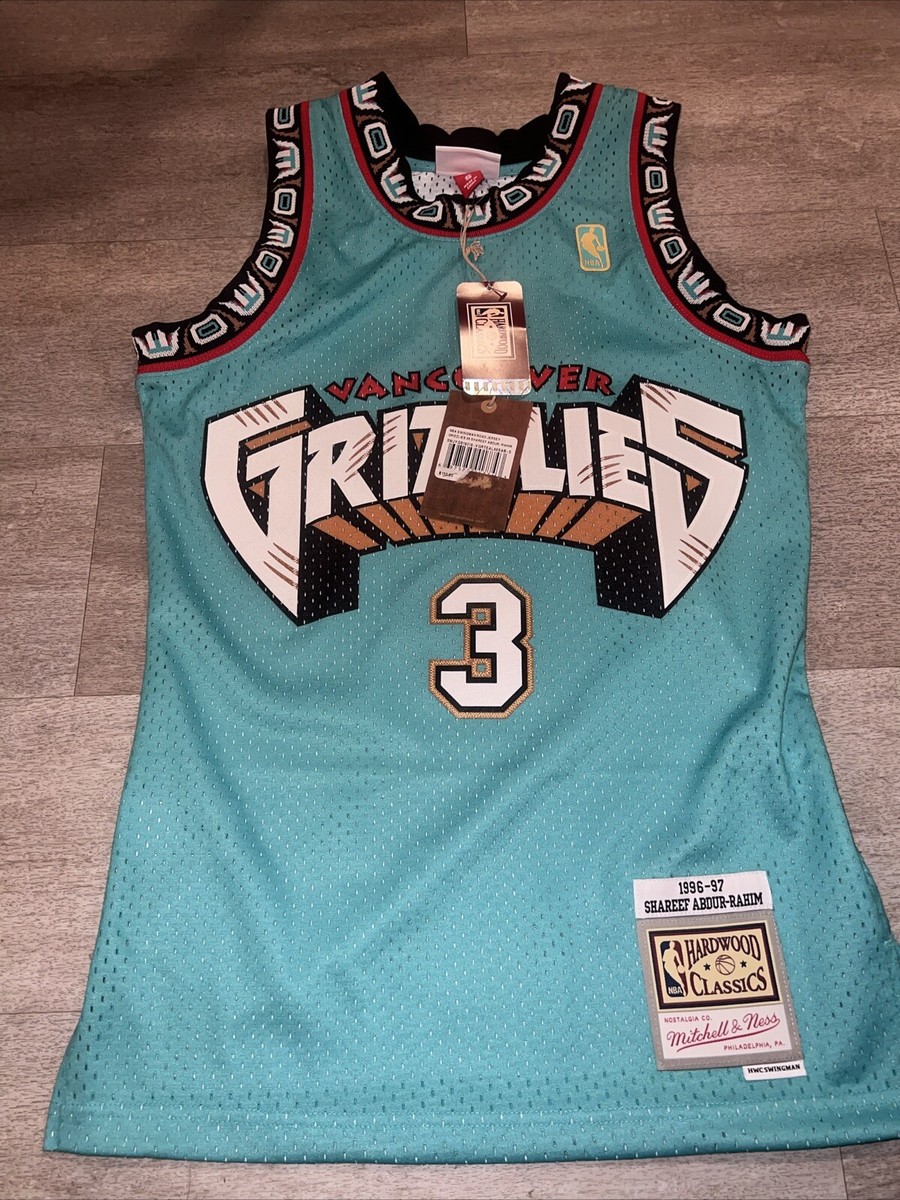Mitchell Ness Vancouver Grizzlies Shareef Abdur Rahim jersey size