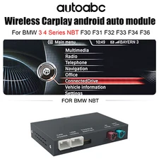 Wireless CarPlay Android Auto module For BMW 3/4 SeriesF30 F31 F32 F33 F36 NBT