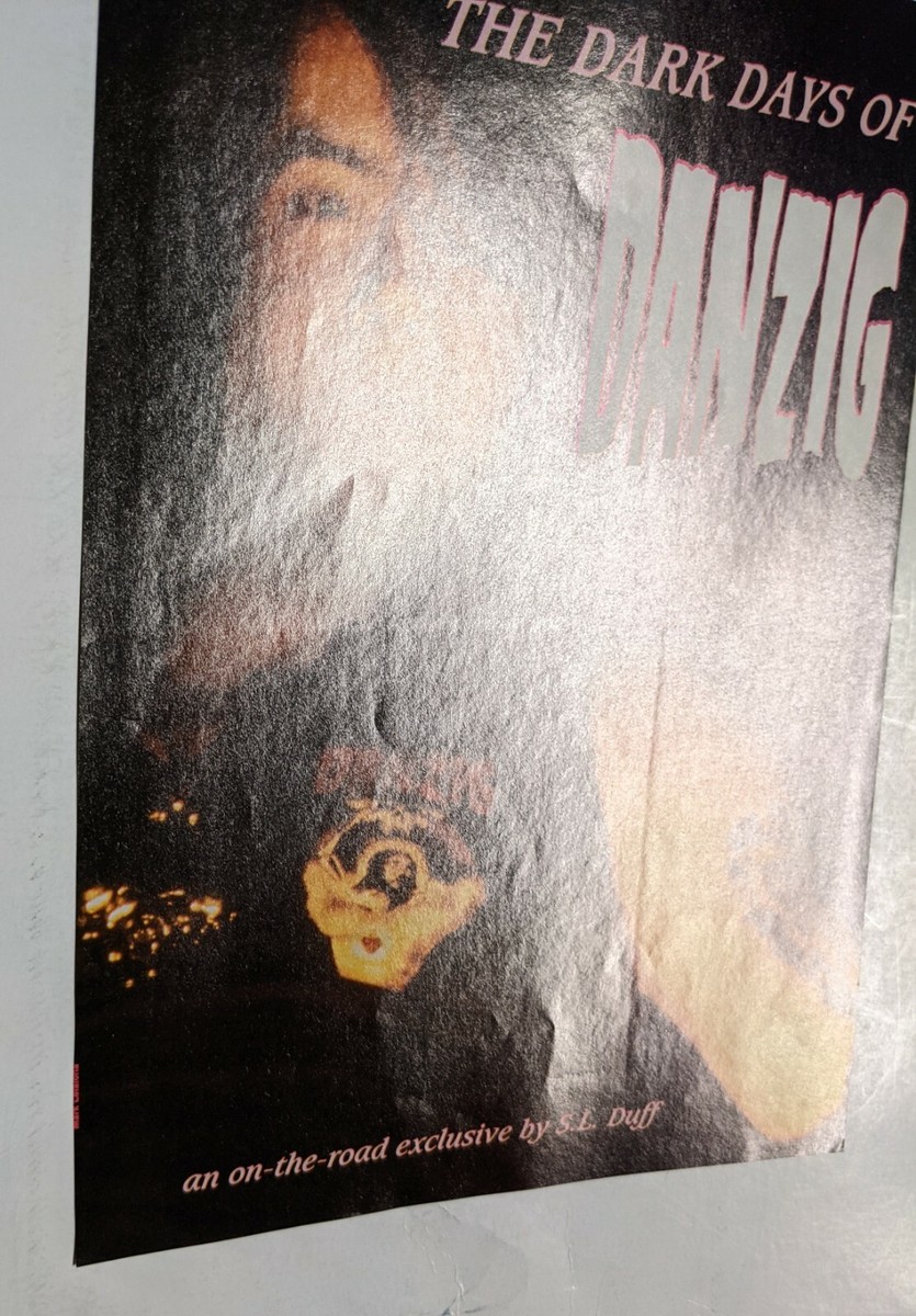 GLENN DANZIG / SAMHAIN / MISFITS / MAGAZINE FULL PAGE
