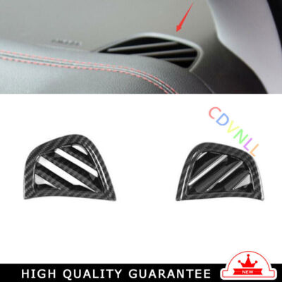 Instrument L&R Air Outlet Vent Trim For Chevrolet Blazer 2020-2024 Carbon Fiber