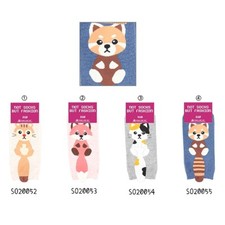 Animal Cute Character Women  s fashion Socks 4pcs pack. One size