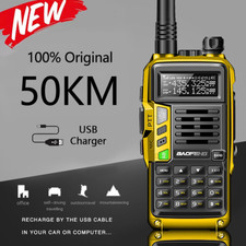 BAOFENG VHF UHF 10W 128CH TRI-BAND TWO WAY HAM RADIO TRANSCEIVER WALKIE TALKIE