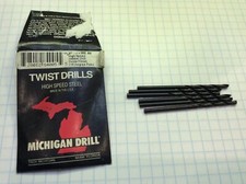 6 pc Michigan Drill #40 300 HSS Jobber Oxide Finish USA New (673)