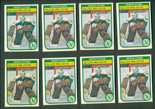 1982-83 O-Pee-Chee #170 Gilles Meloche 8 Card Lot NM-Mint Goalie North Stars