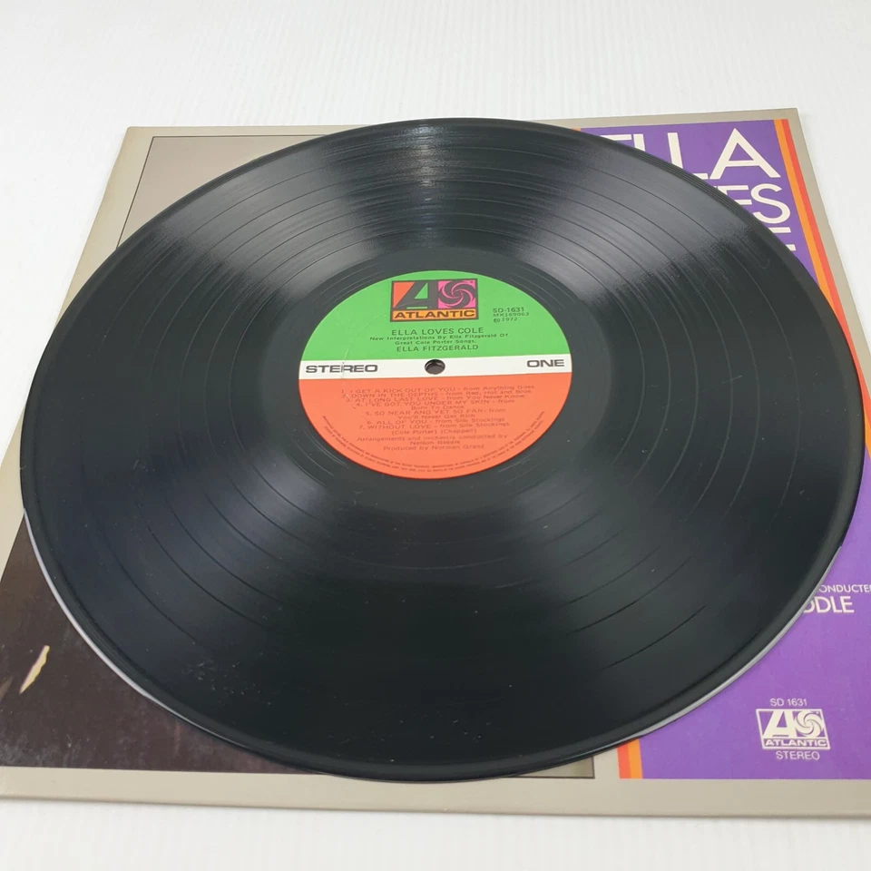 Ella Fitzgerald - Ella Loves Cole 33 RPM Vinyl LP Record, 1972, Jazz, Vocal, VGC - Image 4 of 4