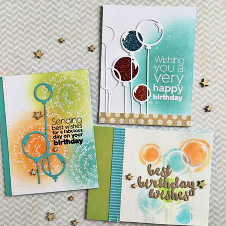 Cheap METAL CUTTING DIES Balloons Scrapbooking Paper Craft Card Album