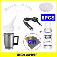 Car Auto Headlight Restore Kit Lens Atomizing Cup Polish Repair Tool+200M Liquid