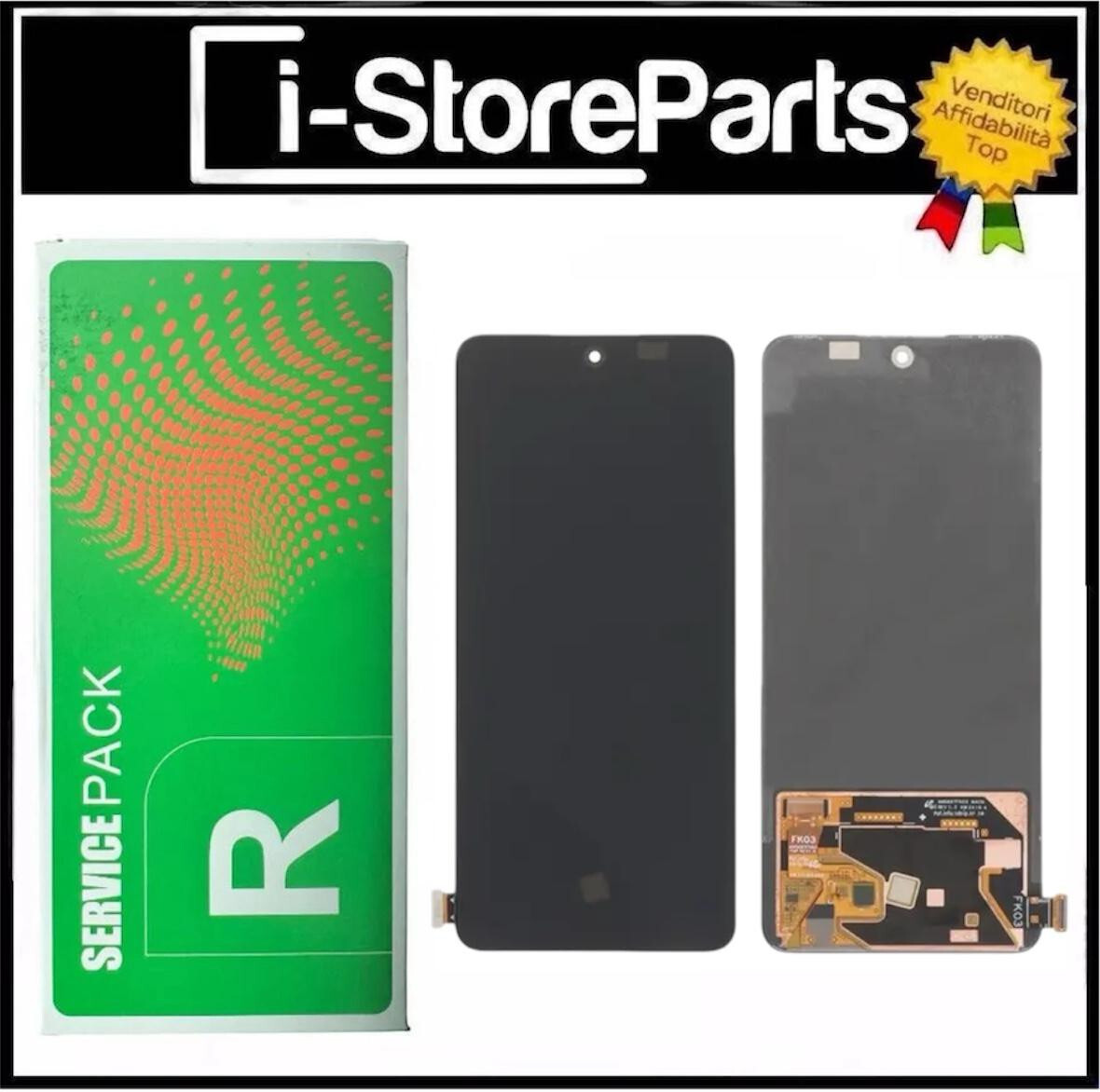 DISPLAY LCD OLED PER OPPO RENO 12F CPH2637 CPH2687 TOUCH SCHERMO VETRO ORIGINALE
