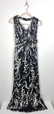 Theory Project Black And White Swirl Halter Maxi Dress Medium NWOT | eBay Theory Project Black And White Swirl Halter Maxi Dress Medium NWOT | eBay