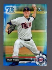 2017 BOWMAN CHROME 70TH BLUE REFRACTOR BDC64 RYLEY WIDELL RC 108/200 TWINS 