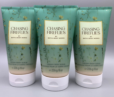 Bath & Body Works Chasing Fireflies Cream Body Scrub Full Size 8 Oz S/3 #914Z2