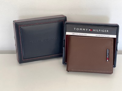 tommy hilfiger wallet brown
