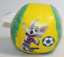 Chuck E Cheese Mini Soccer Themed Soft Plush Ball GOAL 2015 READ DESCRIPTION