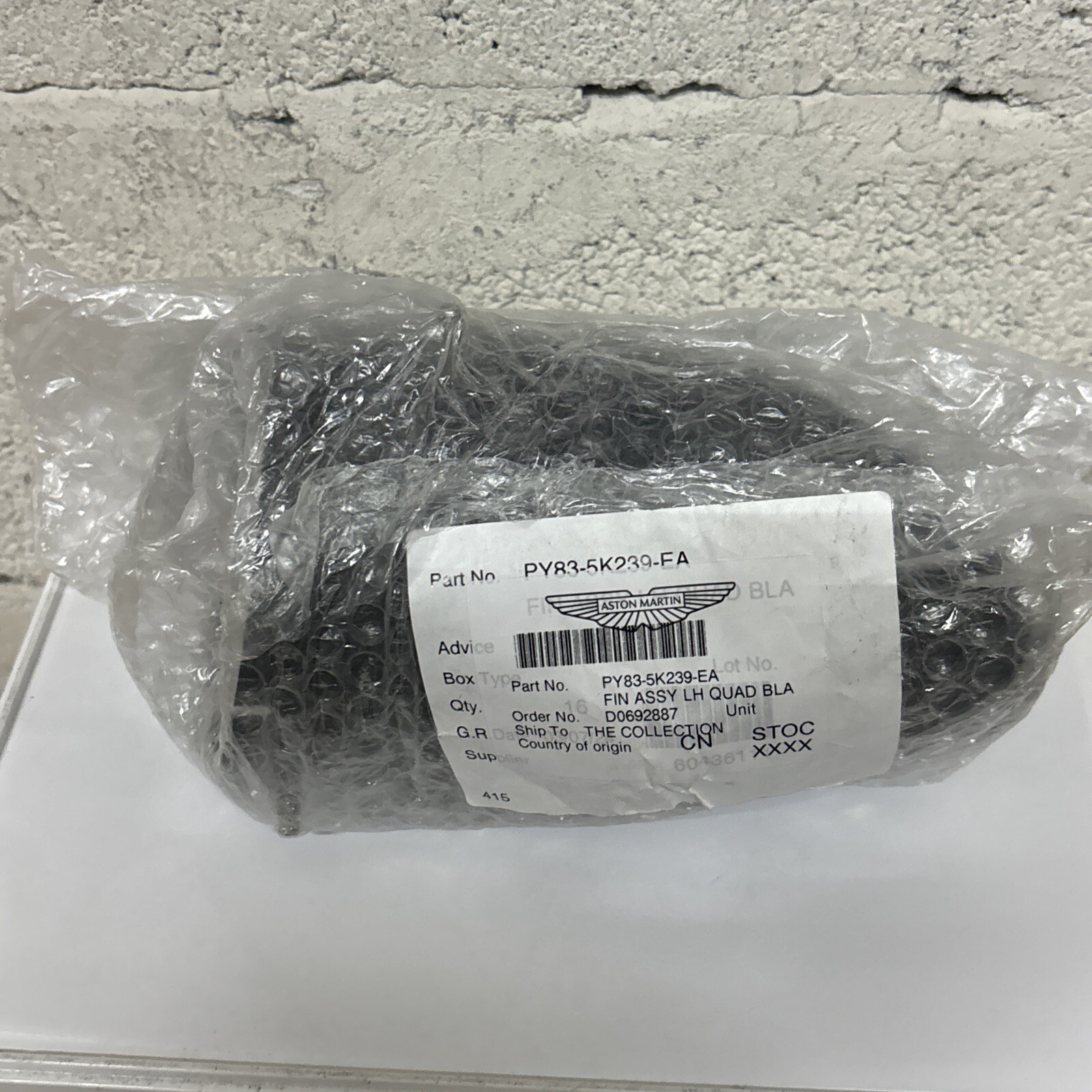 Aston Martin DBX Black Left LH Exhaust Tip PY835K239EA #788