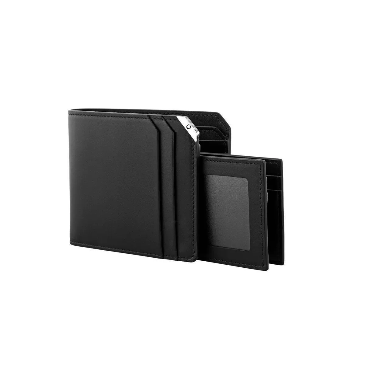 Montblanc Urban Spirit Black Leather Men s Wallet Removable Holder 8CC 114669