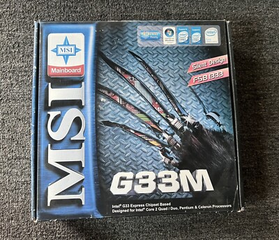 MSI G33 Express Intel 333MHz FSB DDR2 Motherboard Silent Design UNTESTED