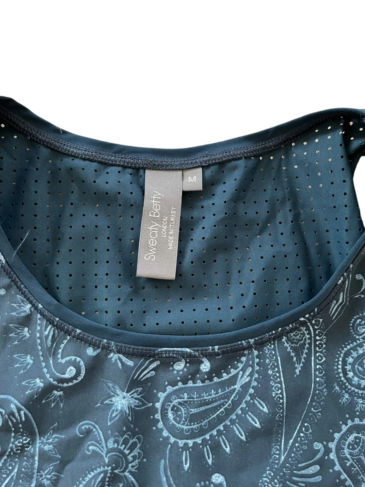 sweaty-betty homestraight running paisley print excellent tank-top