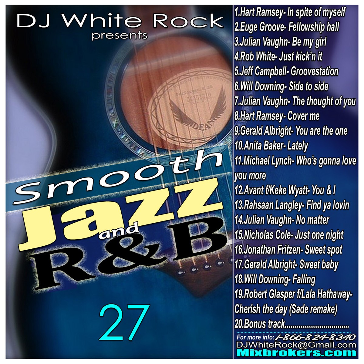 DJ White Rock Smooth Jazz and R&B 5 PK Bundle ( Vols. 26 - 30 ) | eBay